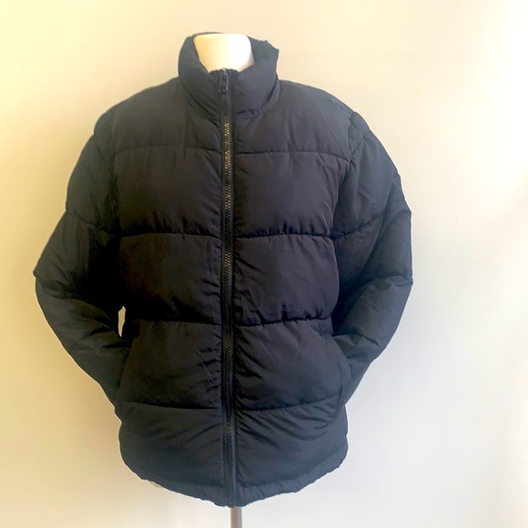Black Puffer Coat Men’s - Picture 1 of 2